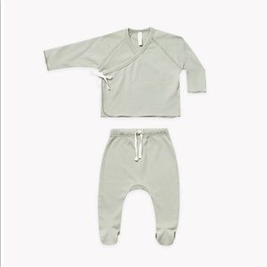 Quincy Mae Kimono Set - Sage Green